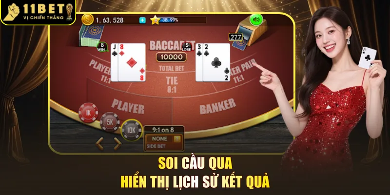 Soi cầu qua hiển thị lịch sử kết quả